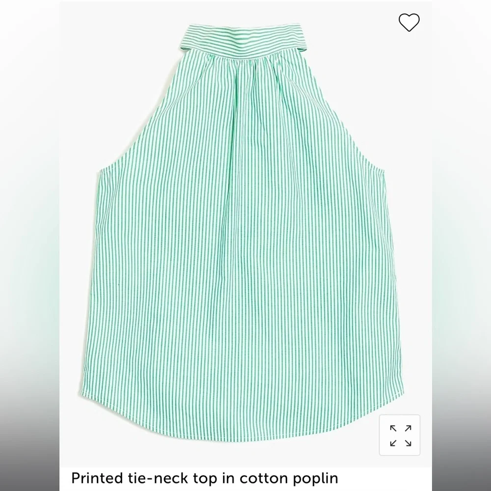 Jcrew striped tie-neck top - Picture 4 of 5